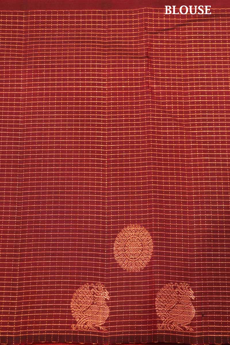 Designer Copper Kanjeevaram Silk Saree AI203882